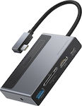 Baseus Magic USB-C Docking Station mit HDMI 4K PD Gray