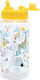 iDrink Dinosaurs Kids Water Bottle Dinosaur Plastic with Straw 400ml