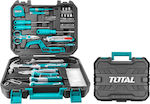 Total THKTHP21306 Werkzeugkoffer mit 130 Werkzeugen