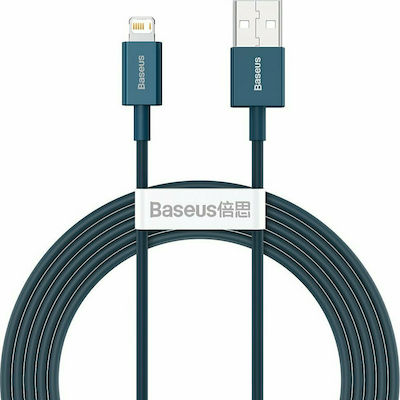 Baseus Superior USB-A la Cablu Lightning Albastru 2m (CALYS-C03)