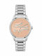Lacoste Ladycroc Womens Watch 36mm Battery with Silver Metal Bracelet