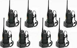 Baofeng BF-888S UHF/VHF Wireless Transceiver 5W without Screen Black 8pcs