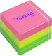 Tartan Neon Post-it Notes Pad Cube 600 Sheets Multicolour 7.6x7.6cm