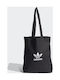 Adidas Adicolor Cotton Shopping Bag In Black Colour