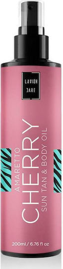 Lavish Care Sun Tan Amaretto Cherry Λάδι Μαυρίσματος Σώματος 200ml