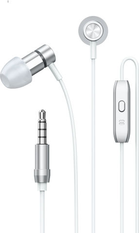Remax RM-630 In-ear Handsfree με Βύσμα 3.5mm Ασημί