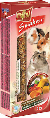 Vitapol Fruit Smackers Treat with Fruits for Guinea Pig, Rabbit and Hamster 90gr