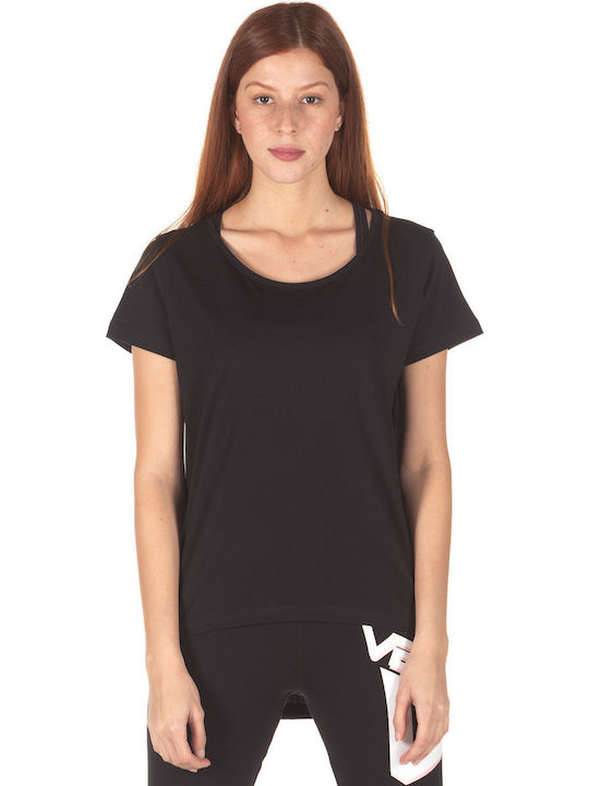 121WSS-956 Γυναικείο T-shirt Μαύρο