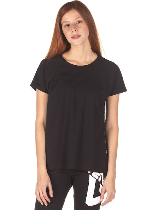 Venimo 121WSS-959 Women's Athletic T-shirt Black