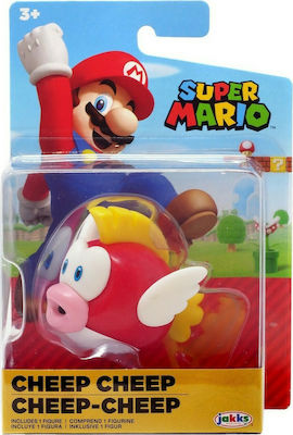 Jakks Pacific Jucărie Miniatură Super Mario: Cheep - Cheep pentru 3+ Ani 7cm.