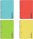 Must Team Spiral Notebook Ruled B5 90 Sheets 3 Subjects Craft 1pcs (Μiscellaneous colours)