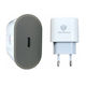 Technovo Зарядно без кабел с USB-C порт 20W Бял (TN-C008)