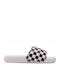 Costa Checkerboard Women's Slides White