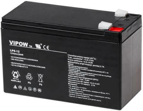 Vipow LP9-12 Μπαταρία UPS με Χωρητικότητα 9Ah και Τάση 12V