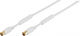 Vivanco Καλώδιο Κεραίας Coax male - Coax female Λευκό 10m (48123)