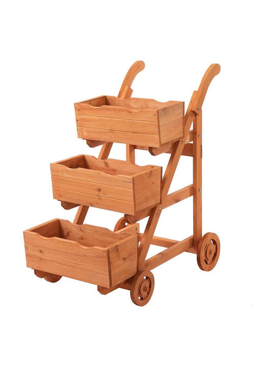Outsunny Planter Box Wooden Brown 20.5x89.5cm.