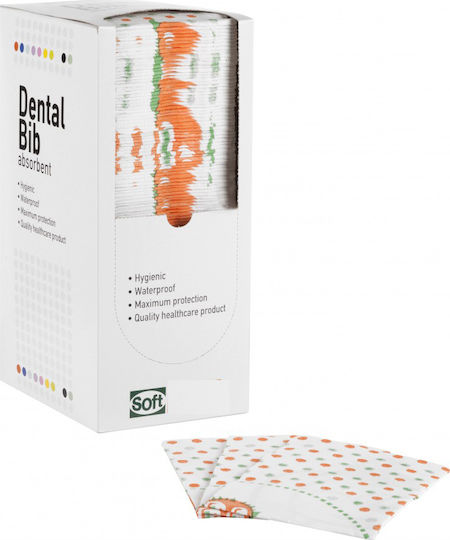 Soft Care Зъболекарска Кърпа Бяла 2ply + 1ply с Дозатор 500 Бройки