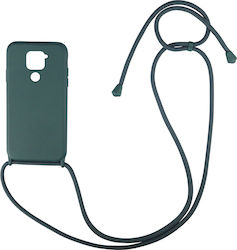 Sonique Carryhang Umschlag Rückseite Silikon 0.5mm Dark Green (Redmi Note 9)