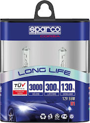 Sparco Long Life 130% Λάμπες H1 Αλογόνου Θερμό Λευκό 2τμχ Sparco Long Life 130% Λάμπες H1 Αλογόνου Θερμό Λευκό 2τμχ