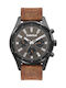 Timberland Demarest Uhr Chronograph Batterie mit Braun Lederarmband