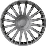 Versaco Car Hubcap Set Crystal 14" 4pcs Gray