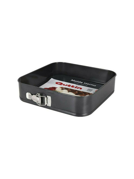 Quttin Formă de Patiserie pentru Chec Rotund din Aluminiu cu Bază Detașabilă 28x28x6.8buc 1buc