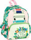 Fisher Price Zebra Born to be Wild School Bag Backpack Kindergarten in Green color 12lt