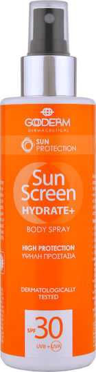 Gooderm Sunscreen Hydrate+ Αντηλιακή Κρέμα Σώματος SPF30 σε Spray 200ml