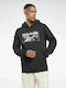 Reebok Men's Sweatshirt with Hood and Pockets Black