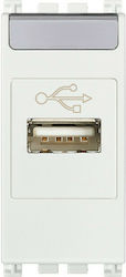 Vimar Steckdose mit 1 USB-Anschluss