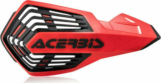 Acerbis X Future Universelle Handprotektoren Rot / Schwarz in Orange Farbe
