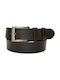 Men's Belt made of Genuine Leather of Excellent Quality 4cm Greek Made in Brown