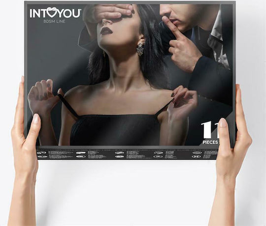 IntoYou BDSM Line Bondage Set 11 Pieces BDSM Kit σε Μαύρο Χρώμα 11τμχ