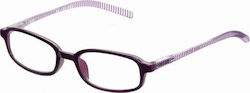 Silac 7091 Reading Glasses +4.00 in Purple color