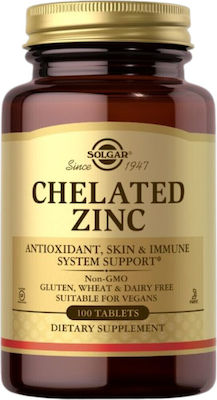 Solgar Chelated Zinc 100 Registerkarten