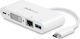 StarTech USB-C Docking Station με PD Ethernet Λευκό (DKT30CDVPD)