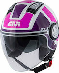 Givi H11.1 White / Pink / Purple Κράνος Μηχανής...
