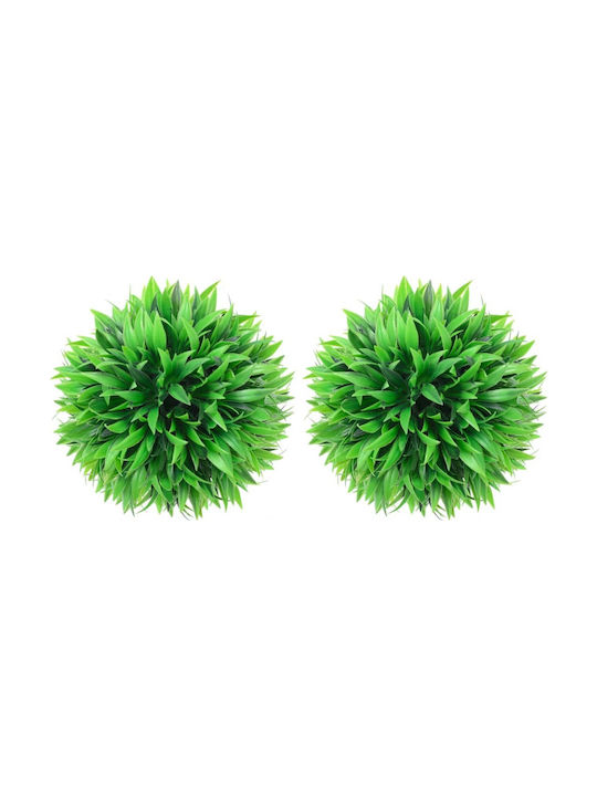 vidaXL Artificial Bush Buxus (Common box) Green 20cm 2pcs