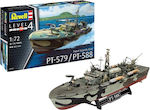 Revell PT-579 / PT-588 Patrol Torpedo Modeling Figure Ship 176 Pieces in Scale 1:72 34.1cm.