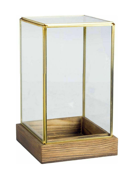 JK Home Decoration Glass Geometric Table Decor 11x12x21cm