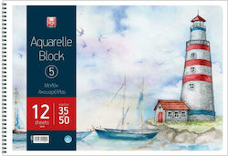 Typotrust Watercolour Pad 4224 Lighthouse No5 35x50cm 12 Sheets