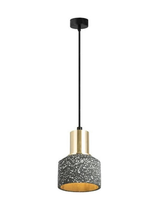 Geyer Cement Подвесно осветление Единична светлина за гнездо E27 Черно