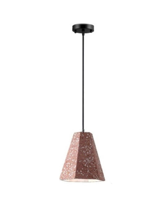 Geyer Cement Pendant Light Single-Light Bell for Socket E27 Pink