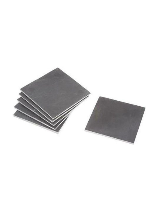 Atmosphera Suporturi pentru pahare Piatră Negru 10x10cm 6buc