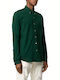 Ralph Lauren Мъжка Риза Дълги ръкави Памучна Зелен