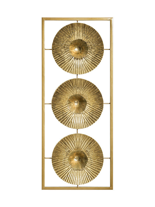 Atmosphera Wanddekoration aus Metallisch Gold 25x61cm 1pcs