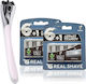 Realshave Ξυραφάκι Σώματος με Ανταλλακτική Κεφαλή 6 Λεπίδων & Λιπαντική Ταινία