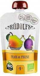 Rudolfs Püree Birne & Pflaume mit Geschmack Birne & Pflaume für 4+ Monate 110gr