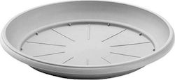 Plastona 248 Round Plate Pot Gray 48x48cm