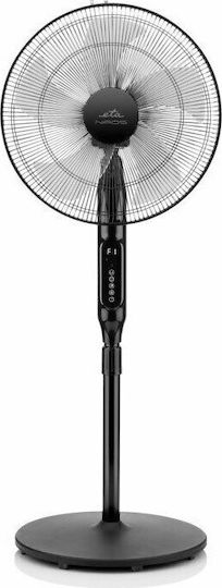 ETA Naos 2607 90000 Pedestal Fan 50W Diameter 43cm with Remote Control Black